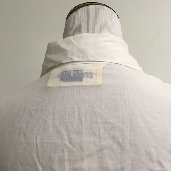 Trelise Cooper white sheer gauze cotton shirt M L - Picture 5 of 6